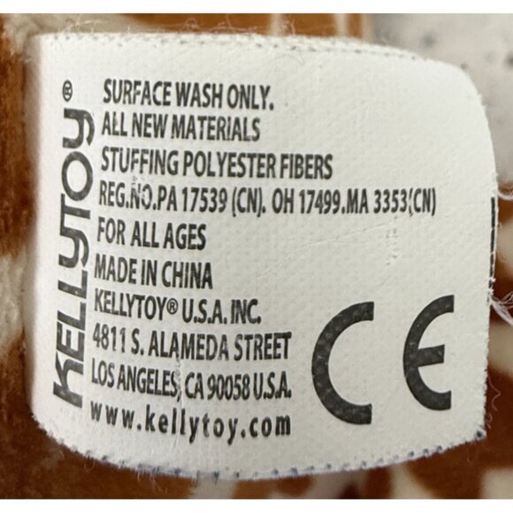 KellyToy Giraffe Plush Rattle Stuffed Animal 18" Kellytoy Soft Toy For All Ages - Picture 5 of 7